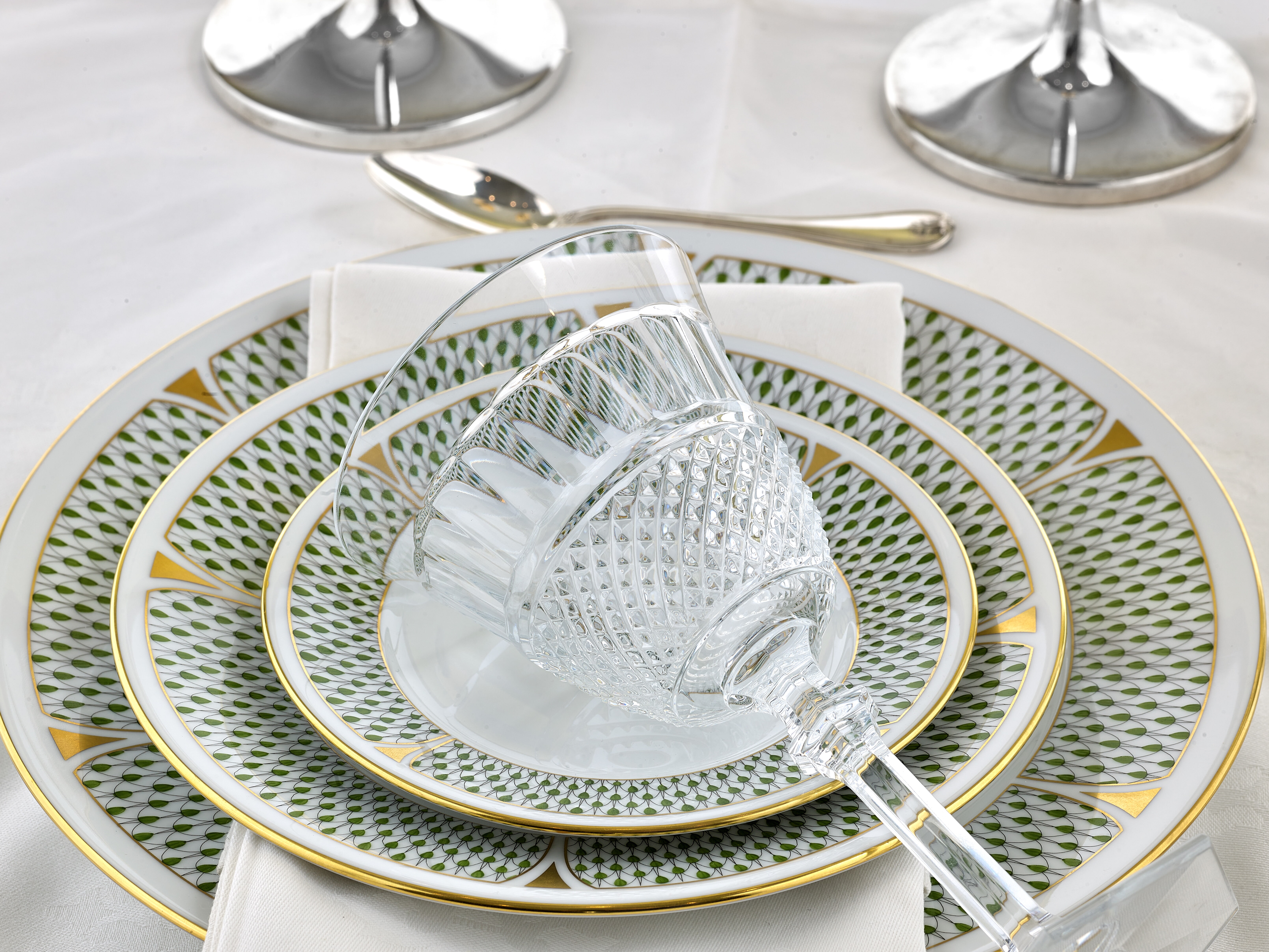 Herend Art Deco, Forest Green